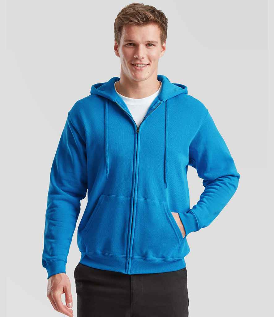 Fruit of the Loom Classic Zip Hooded Sweatshirt | Azure