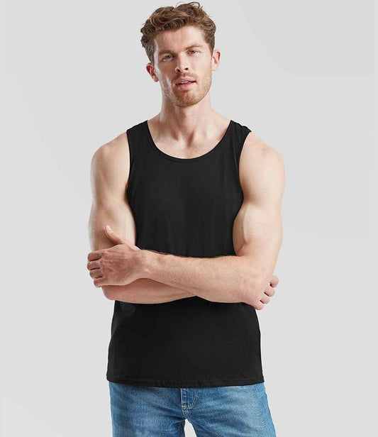 Fruit of the Loom Athletic Vest | Black