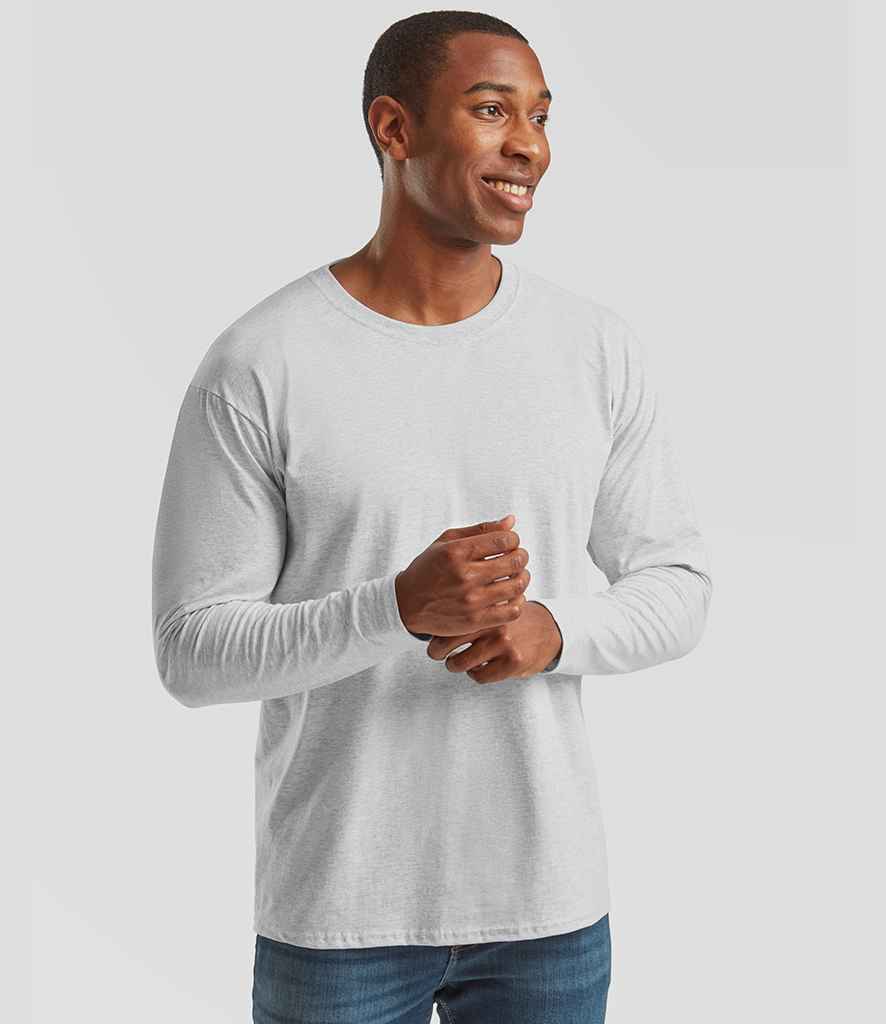 Fruit of the Loom Long Sleeve Value T-Shirt | Heather Grey