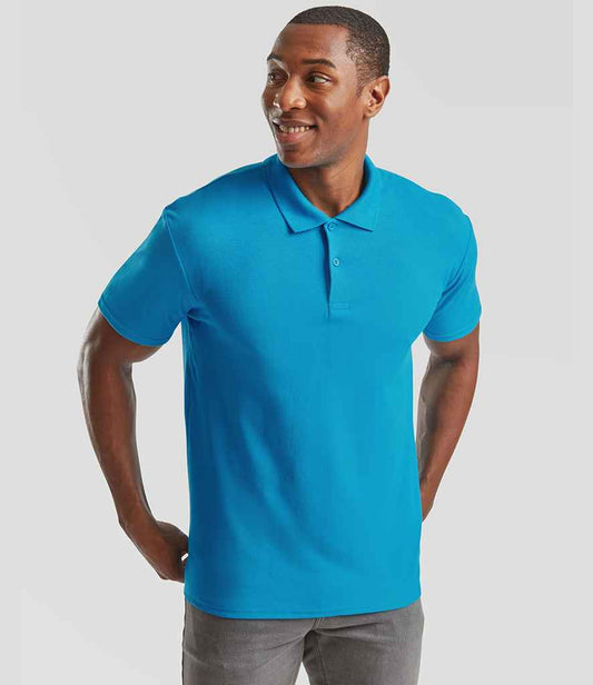 Fruit of the Loom Original Piqué Polo Shirt | Azure