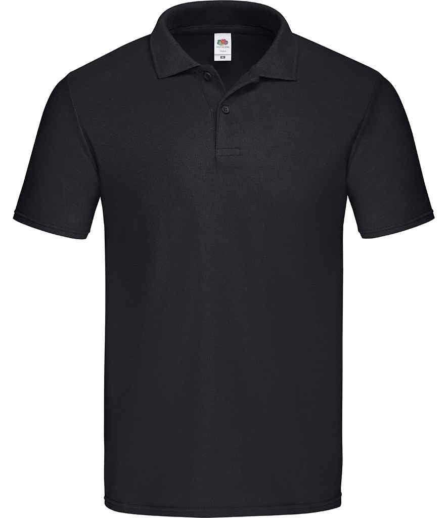 Fruit of the Loom Original Piqué Polo Shirt | Black