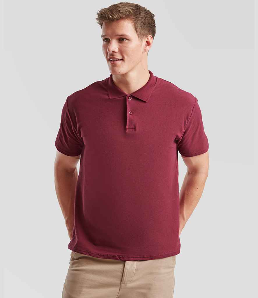 Fruit of the Loom Original Piqué Polo Shirt | Burgundy