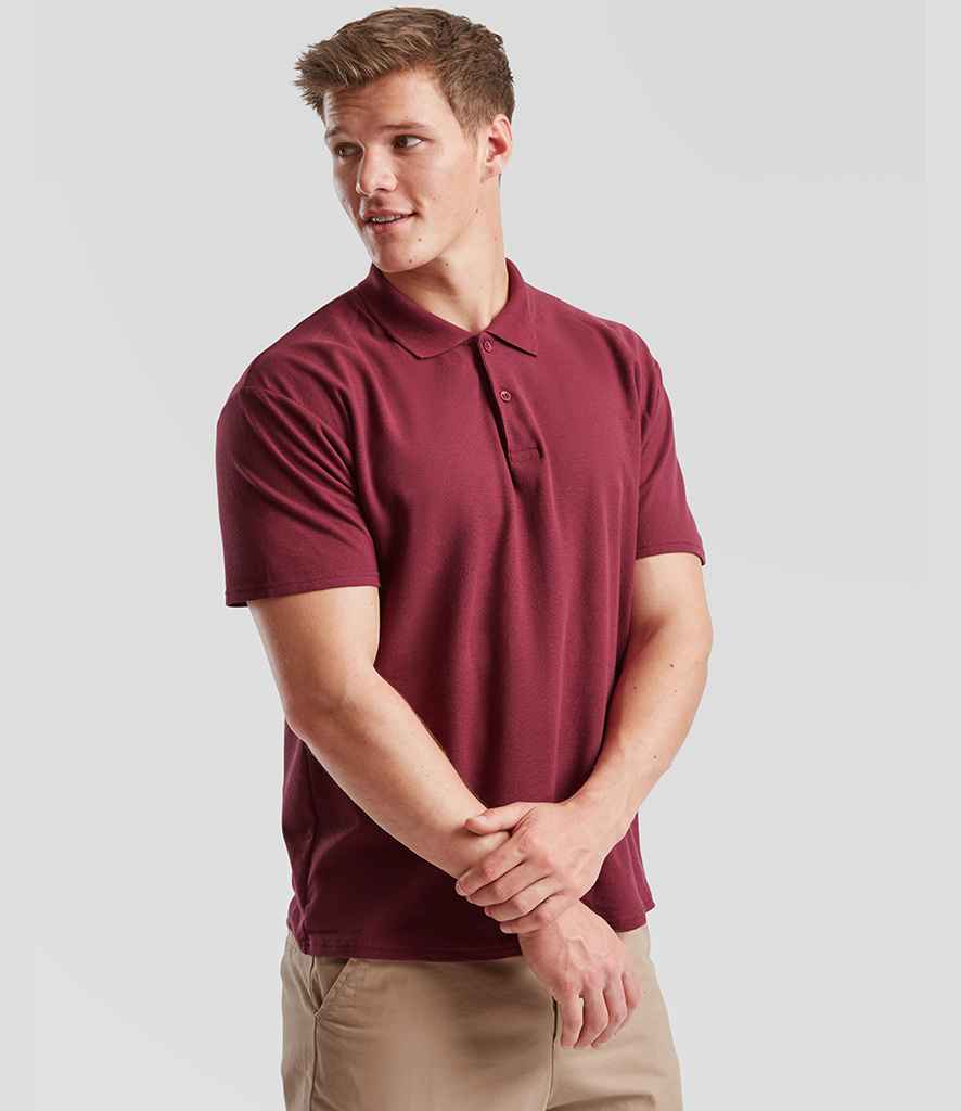 Fruit of the Loom Original Piqué Polo Shirt | Burgundy