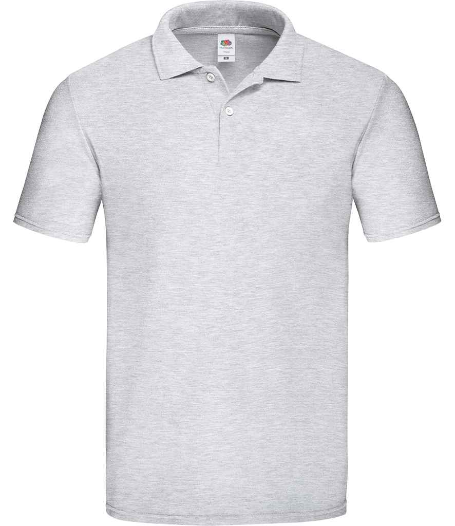 Fruit of the Loom Original Piqué Polo Shirt | Heather Grey