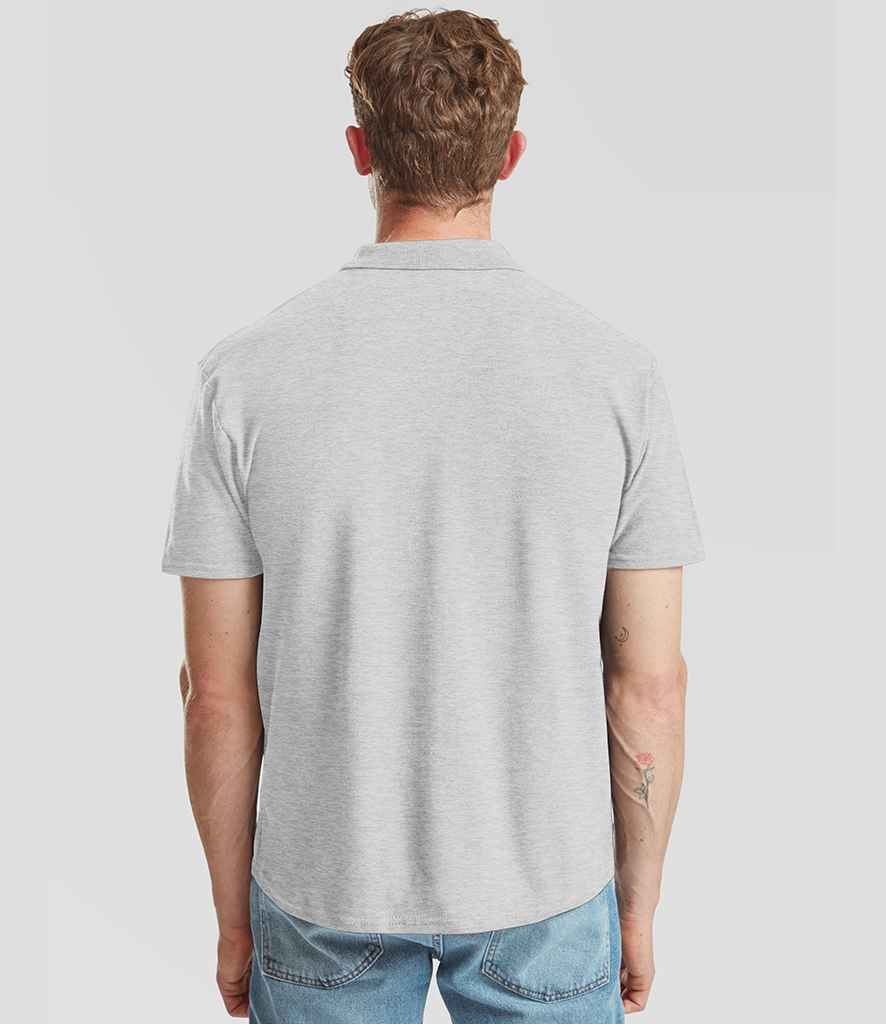 Fruit of the Loom Original Piqué Polo Shirt | Heather Grey