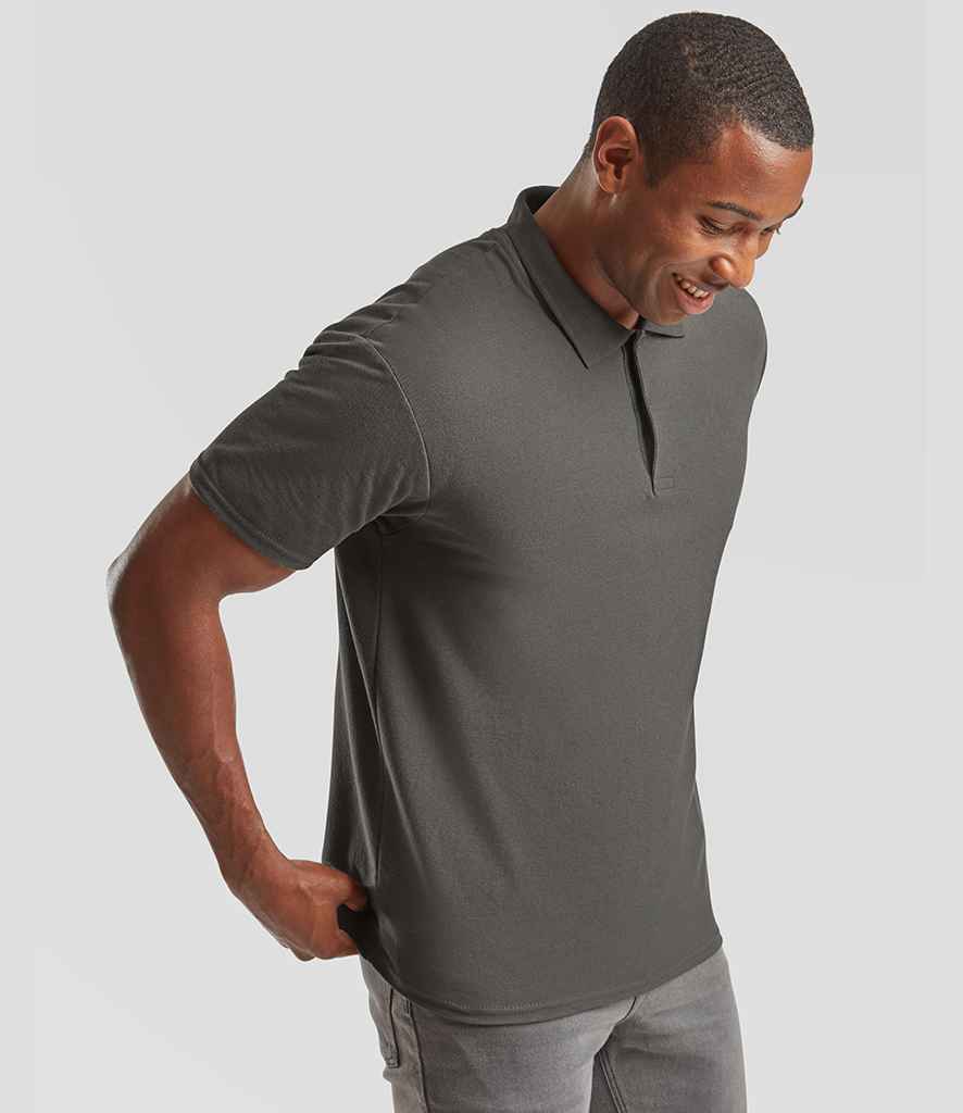 Fruit of the Loom Original Piqué Polo Shirt | Light Graphite