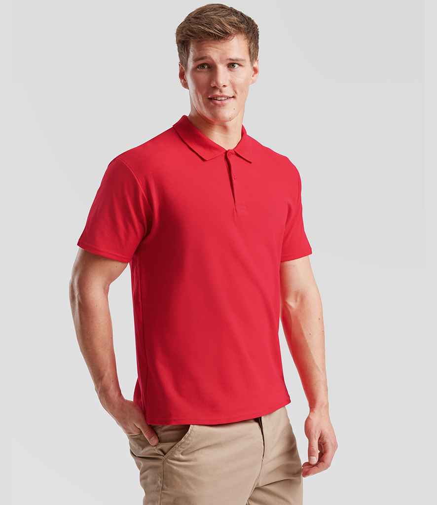 Fruit of the Loom Original Piqué Polo Shirt | Red
