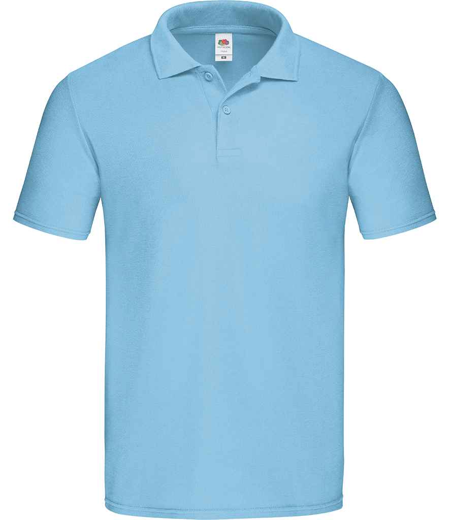 Fruit of the Loom Original Piqué Polo Shirt | Sky Blue