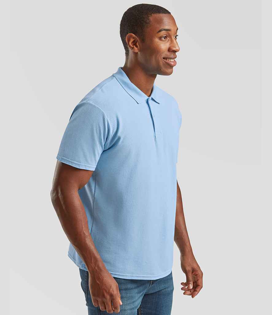 Fruit of the Loom Original Piqué Polo Shirt | Sky Blue