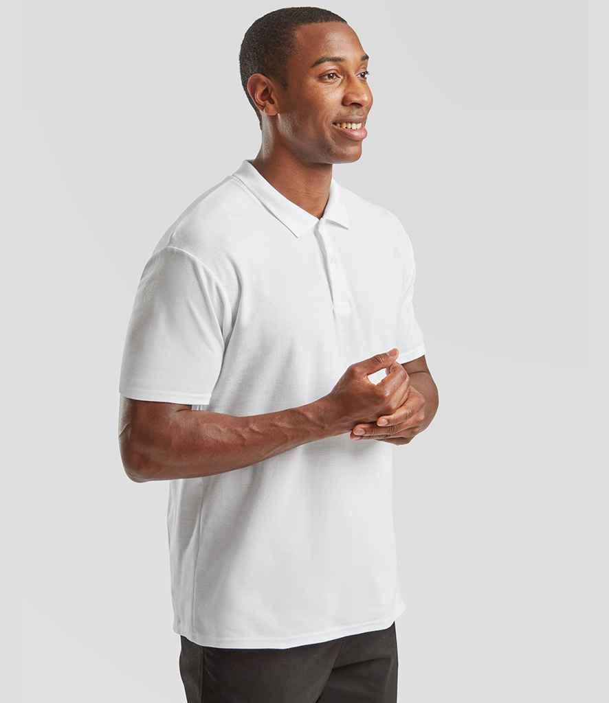 Fruit of the Loom Original Piqué Polo Shirt | White