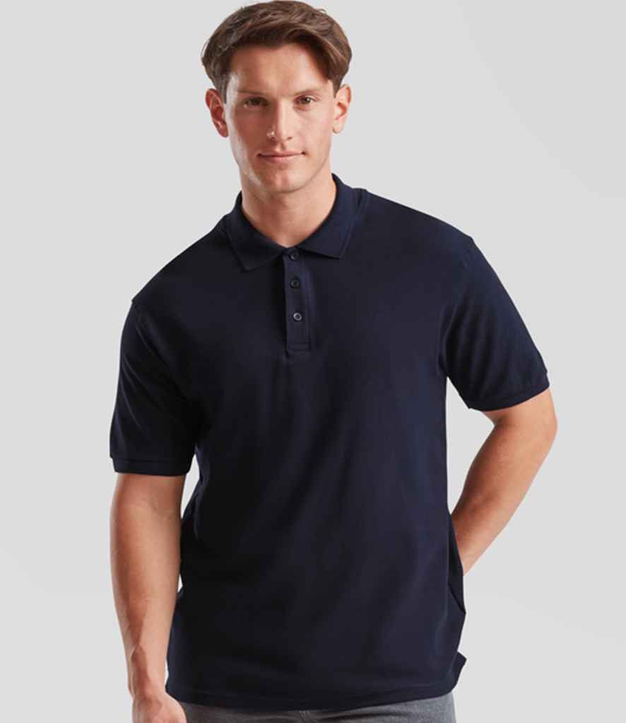 Fruit of the Loom Premium Cotton Piqué Polo Shirt | Deep Navy