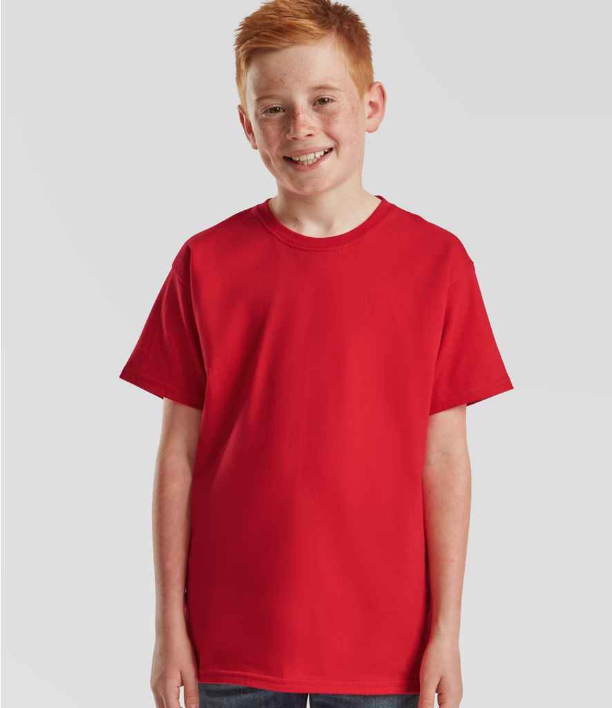 Fruit of the Loom Kids Iconic 195 T-Shirt | Red