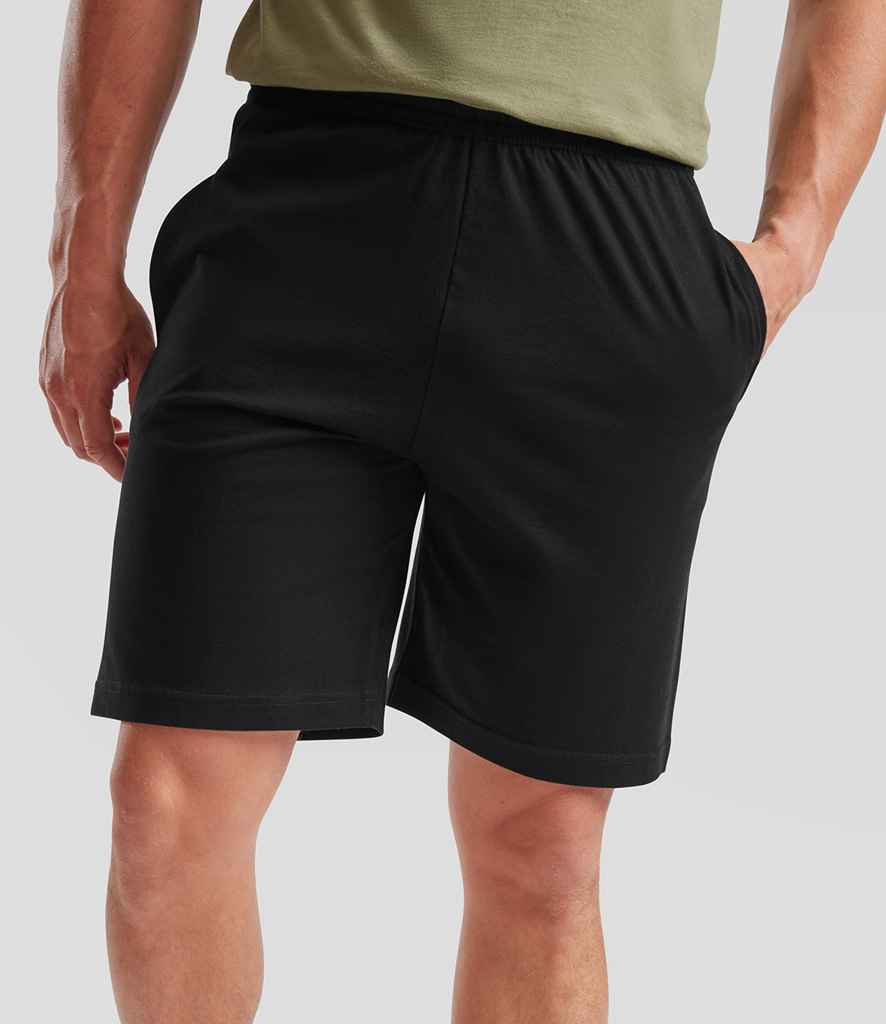 Fruit of the Loom Iconic 195 Jersey Shorts | Black