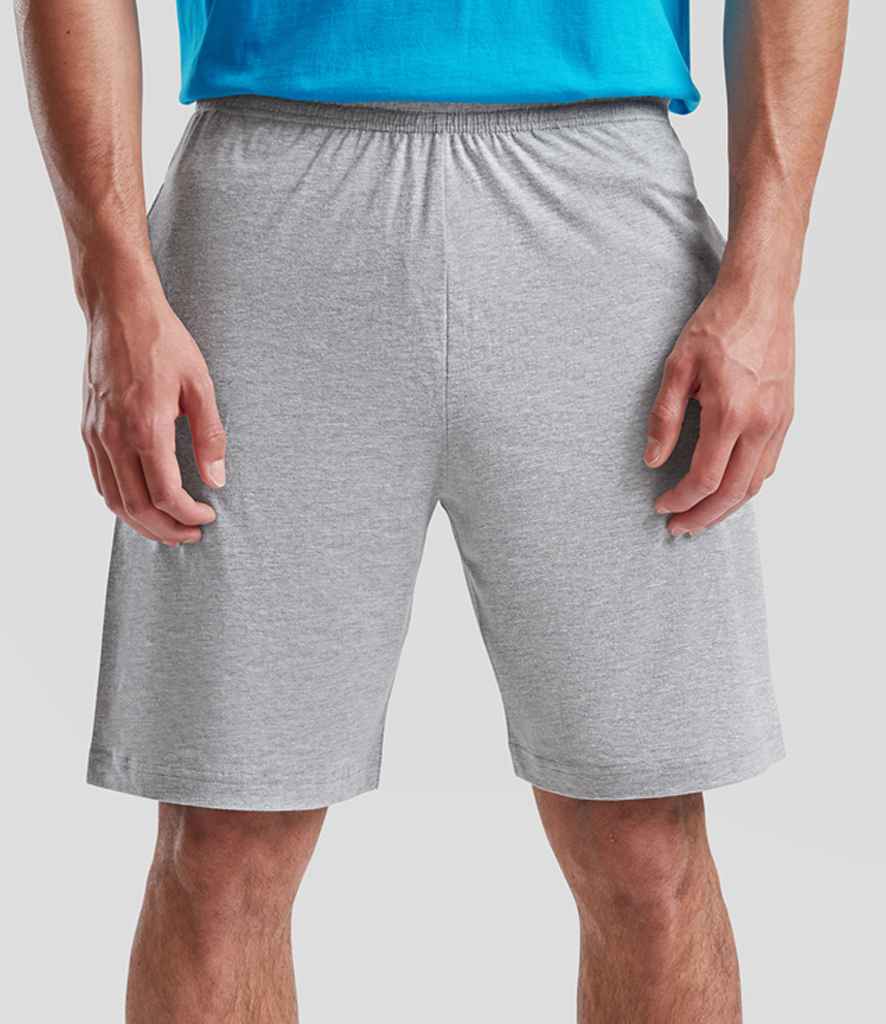 Fruit of the Loom Iconic 195 Jersey Shorts | Heather Grey