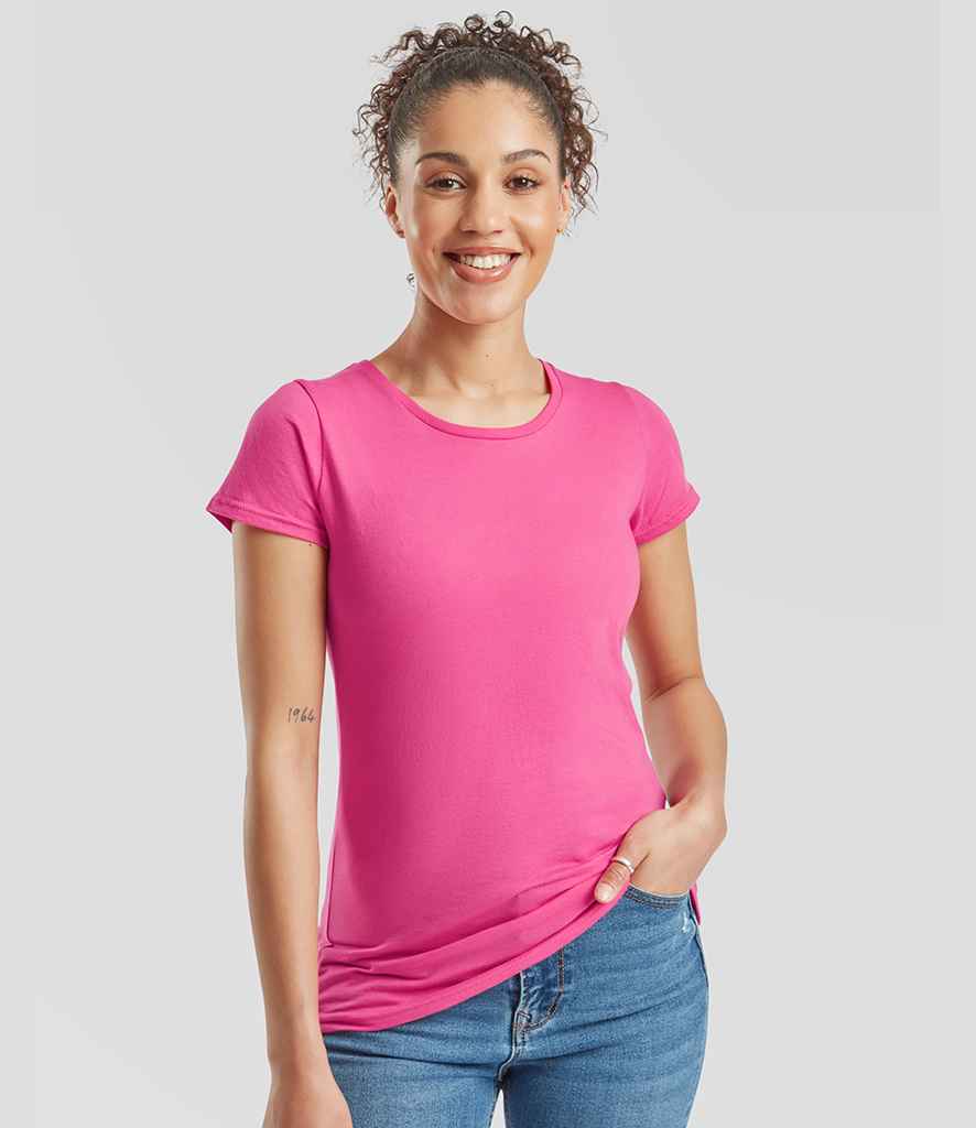 Fruit of the Loom Ladies Iconic 150 T-Shirt | Fuchsia