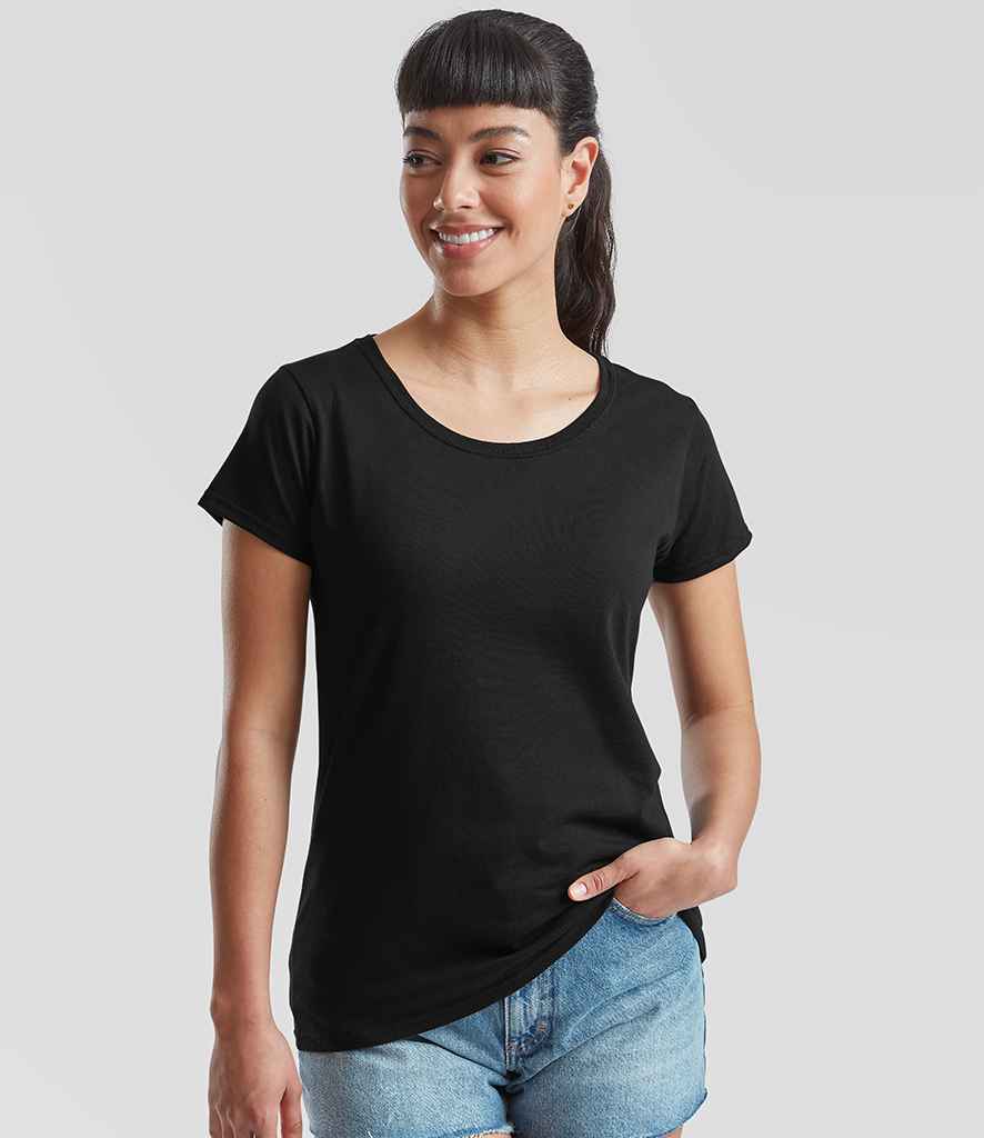 Fruit of the Loom Lady Fit Value T-Shirt | Black
