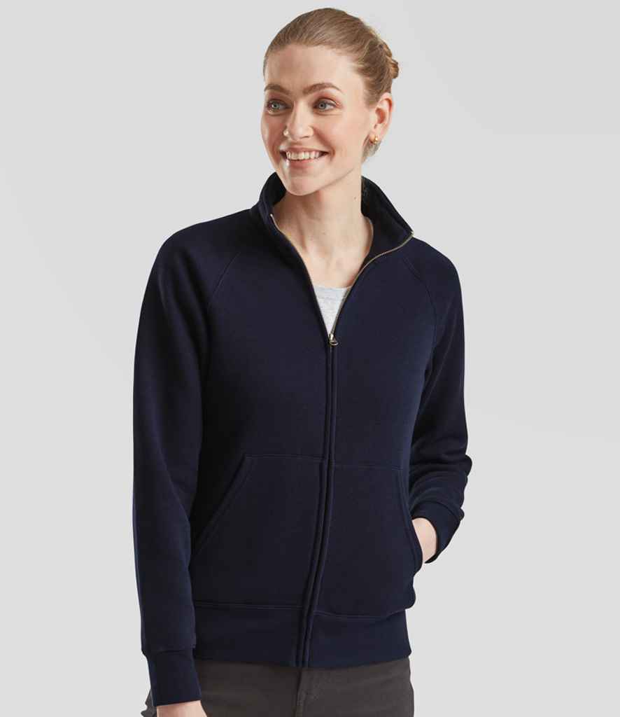 Fruit of the Loom Premium Lady Fit Sweat Jacket | Deep Navy