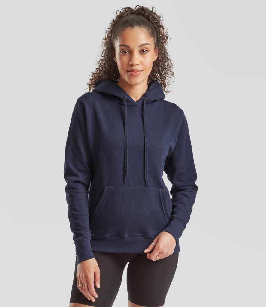 Fruit of the Loom Classic Lady Fit Hooded Sweatshirt | Navy