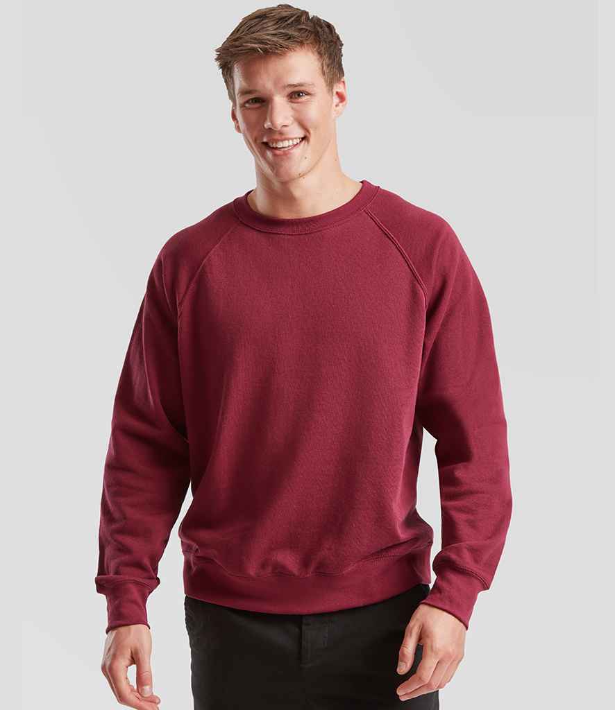 Fruit of the Loom Classic Raglan Sweatshirt | Burgundy