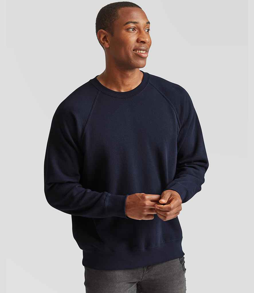 Fruit of the Loom Classic Raglan Sweatshirt | Deep Navy