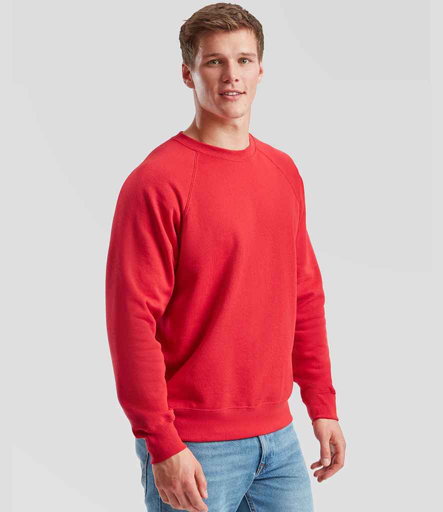 Fruit of the Loom Classic Raglan Sweatshirt | Red