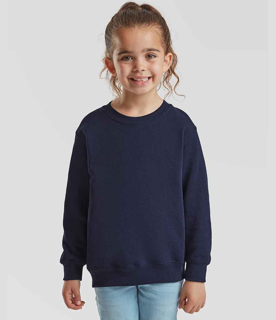 Fruit of the Loom Kids Classic Drop Shoulder Sweatshirt | Navy