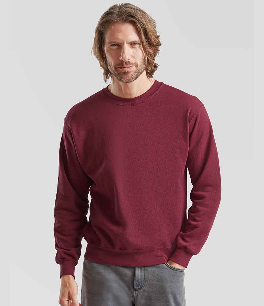 Fruit of the Loom Classic Drop Shoulder Sweatshirt | Burgundy