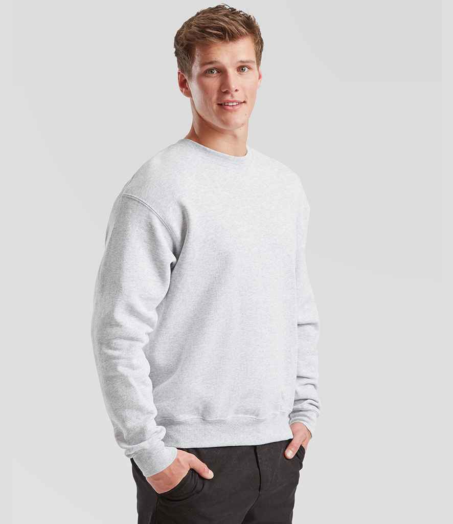 Fruit of the Loom Classic Drop Shoulder Sweatshirt | Heather Grey
