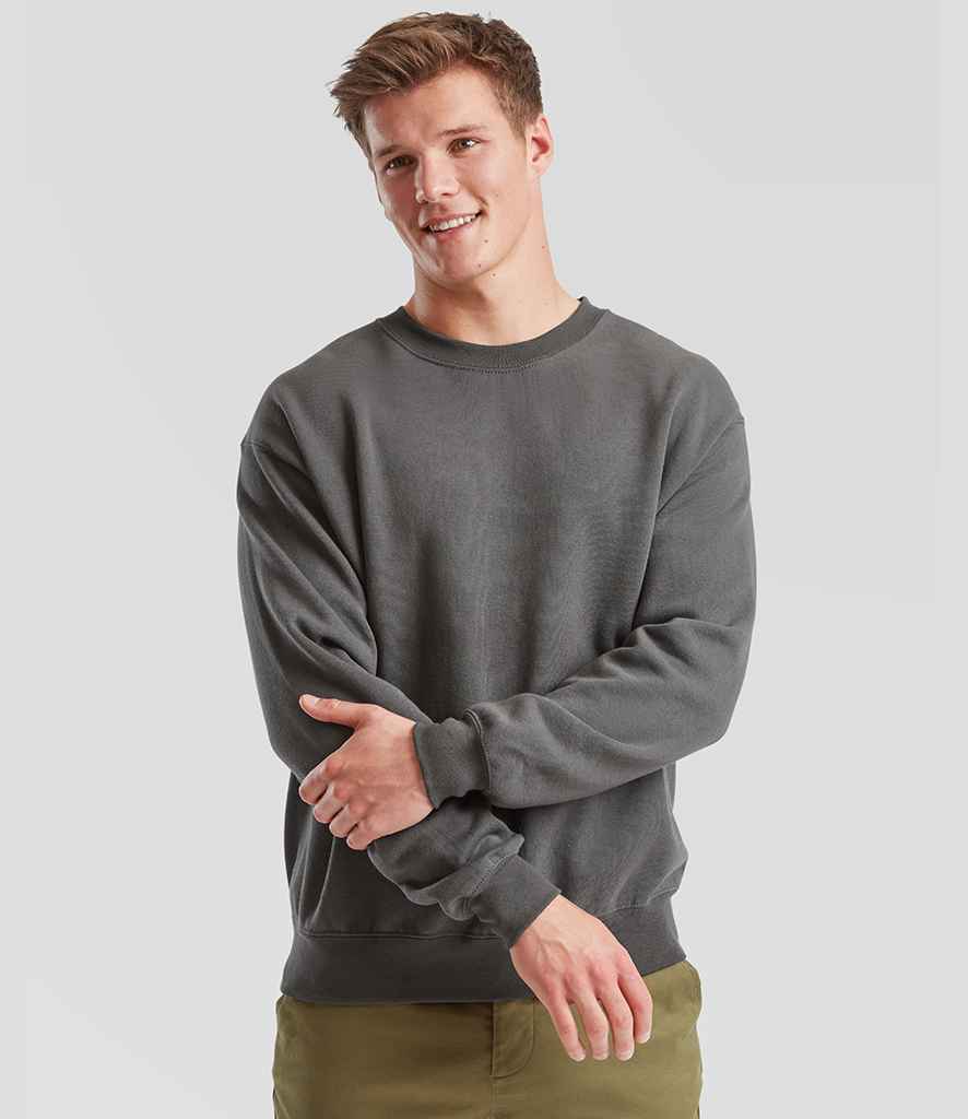 Fruit of the Loom Classic Drop Shoulder Sweatshirt | Light Graphite