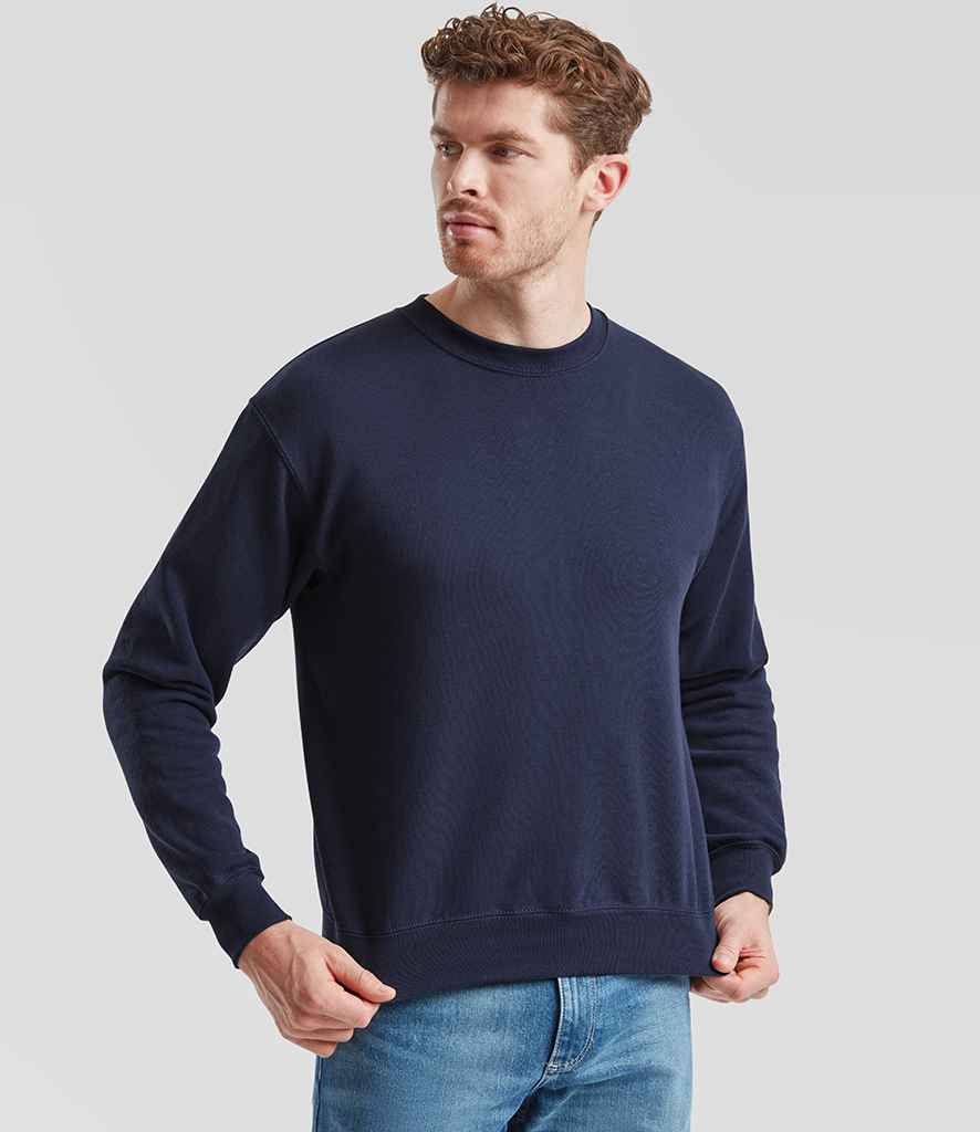 Fruit of the Loom Classic Drop Shoulder Sweatshirt | Navy