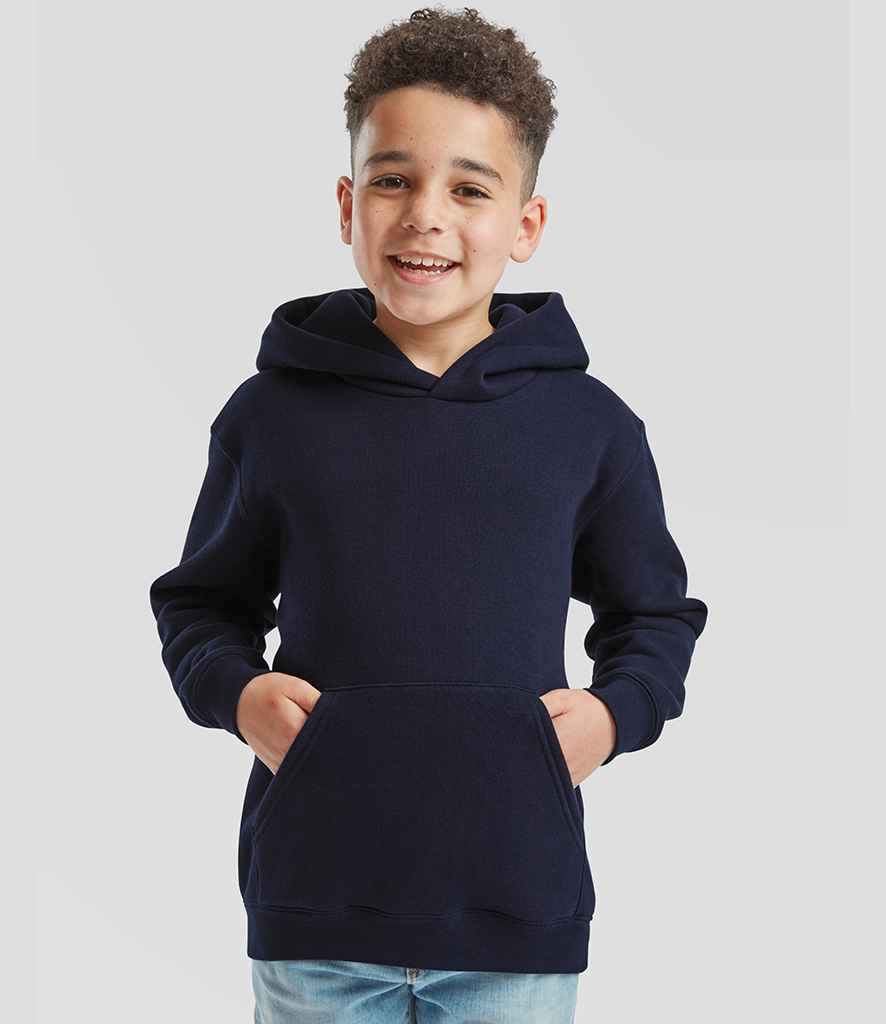 Fruit of the Loom Kids Premium Hooded Sweatshirt | Deep Navy