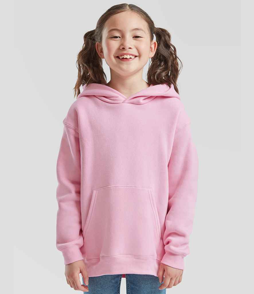 Fruit of the Loom Kids Premium Hooded Sweatshirt | Light Pink