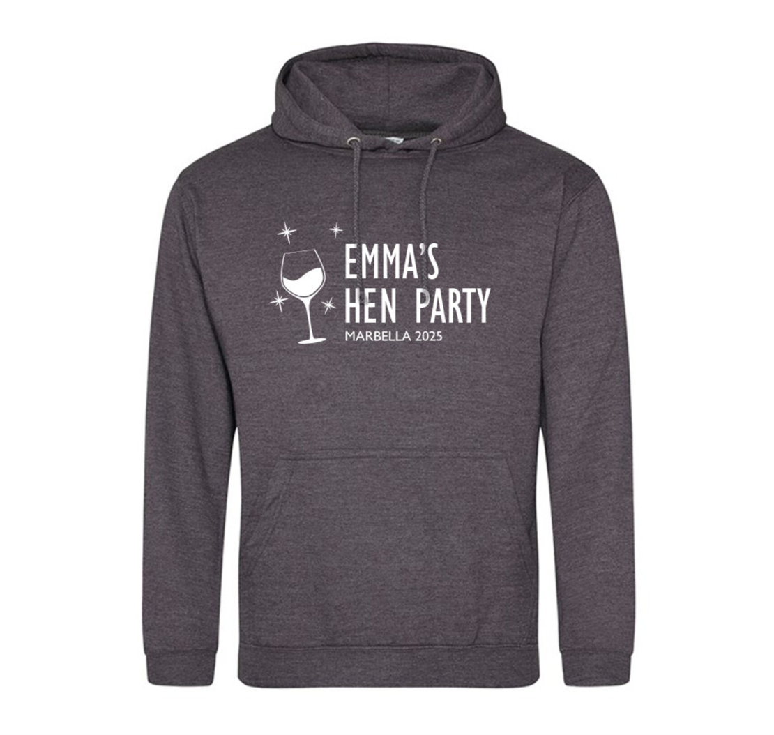 Customised Hen Party T-Shirt, Hoodie or Sweatshirt - 967