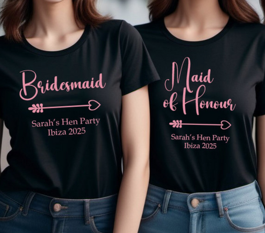 Customised 'Bride Squad' T-Shirt, Hoodie or Sweatshirt - 963