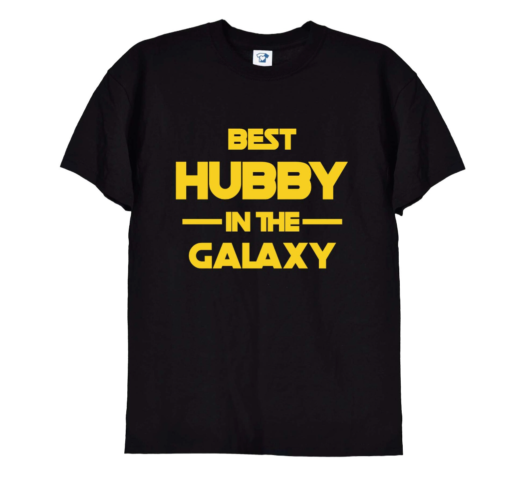 'Best Hubby Wifey in the Galaxy' Matching Couples T-Shirts - 242