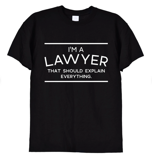 'I'm A Lawyer, That Should Explain Everything' Funny T-Shirt & Hoodie, 360