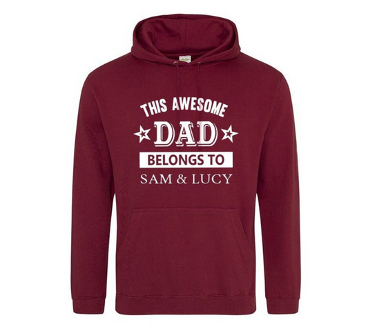 Personalised 'Awesome Dad' Hoodie, 646