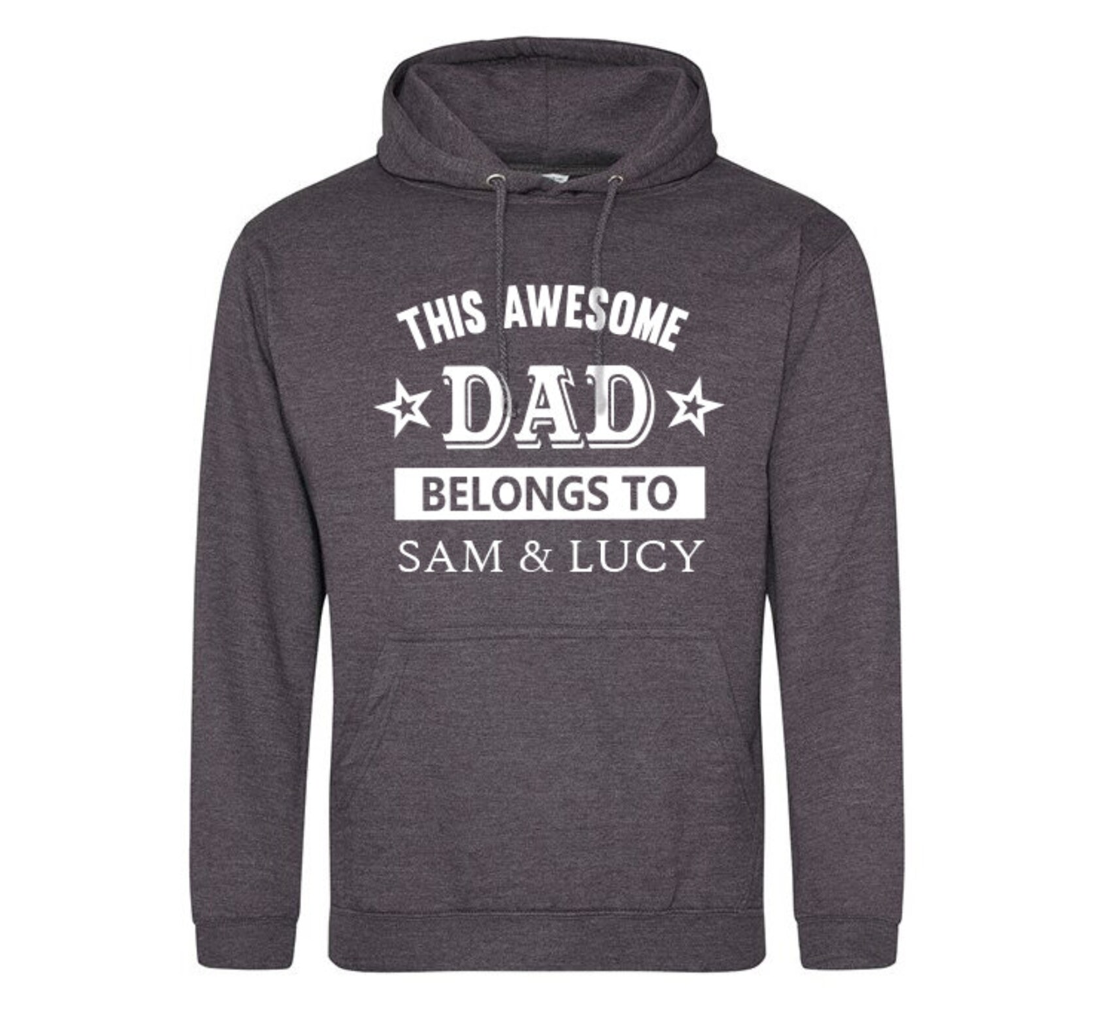 Personalised 'Awesome Dad' Hoodie, 646