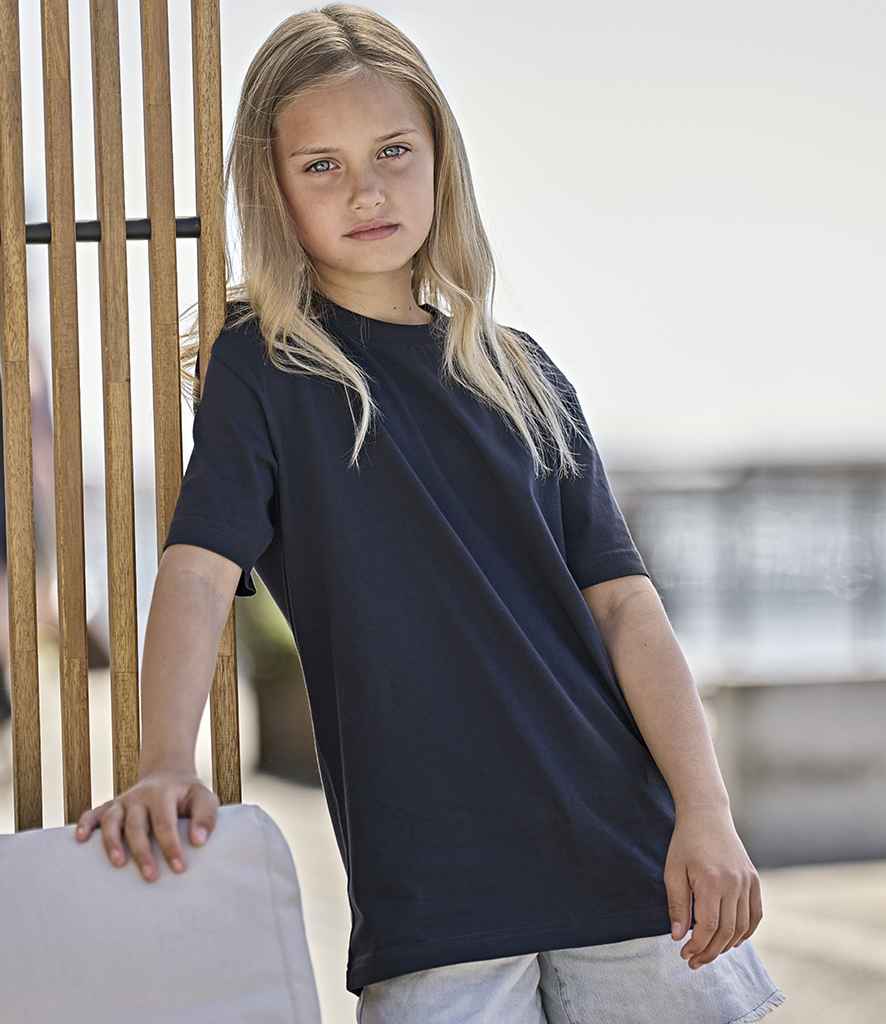 Tee Jays Kids Unlabeled T-Shirt | Navy
