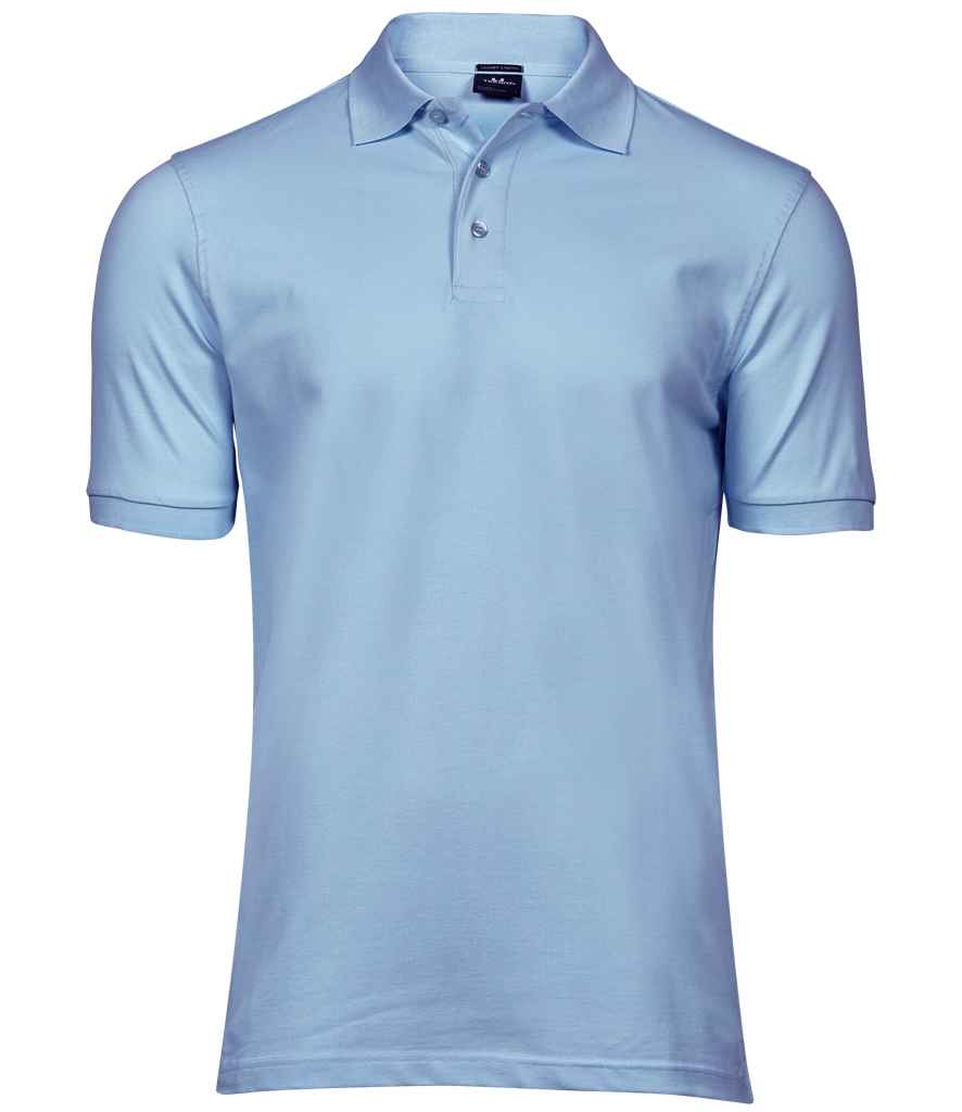 Tee Jays Luxury Stretch Piqué Polo Shirt | Light Blue