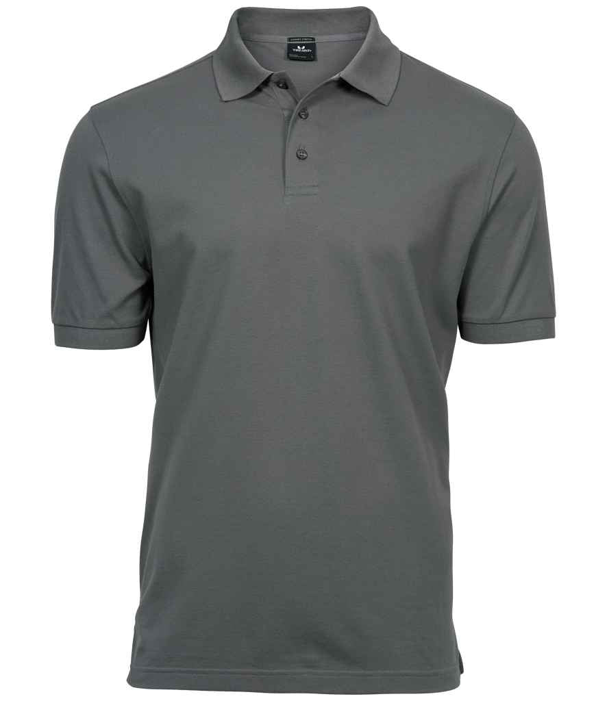 Tee Jays Luxury Stretch Piqué Polo Shirt | Powder Grey