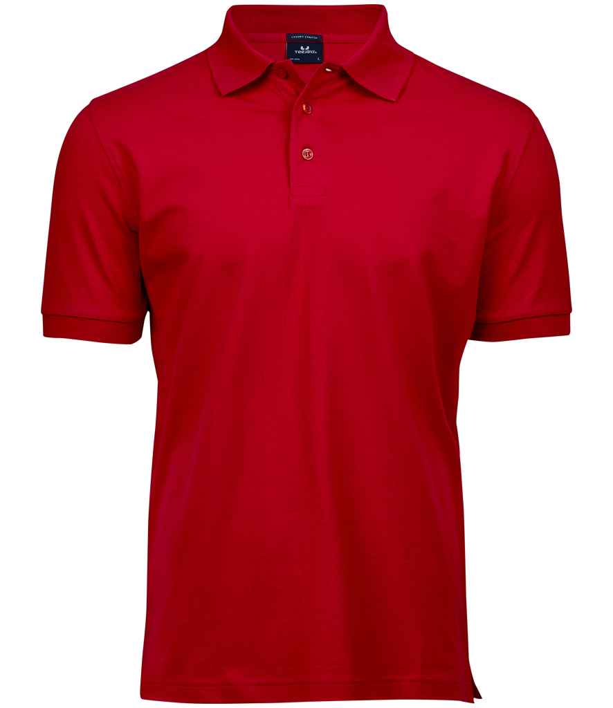 Tee Jays Luxury Stretch Piqué Polo Shirt | Red