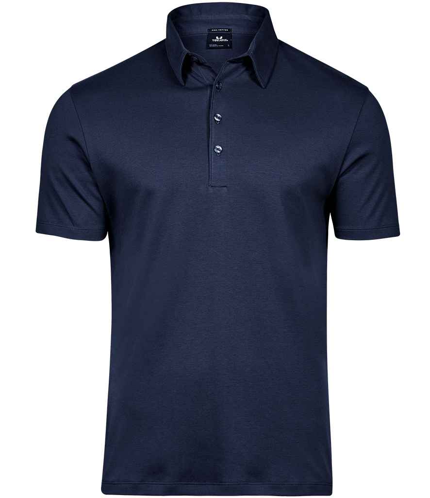 Tee Jays Pima Cotton Interlock Polo Shirt | Navy