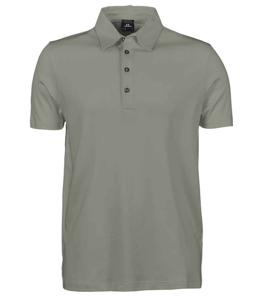 Tee Jays Pima Cotton Interlock Polo Shirt | Sage