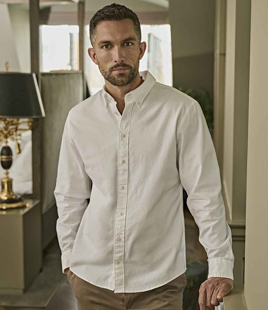 Tee Jays Perfect Long Sleeve Oxford Shirt | White