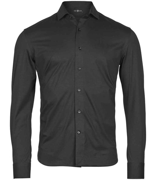 Tee Jays Active Stretch Long Sleeve Shirt | Black