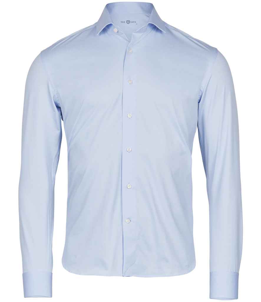Tee Jays Active Stretch Long Sleeve Shirt | Light Blue