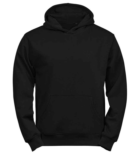 Tee Jays Kids Unlabeled Hooded Sweatshirt | Black