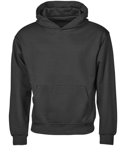 Tee Jays Unlabeled Heavy Loose Fit Hooded Sweatshirt | Black