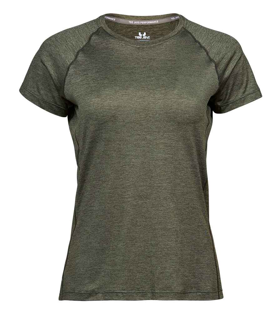 Tee Jays Ladies CoolDry™ T-Shirt | Olive Melange